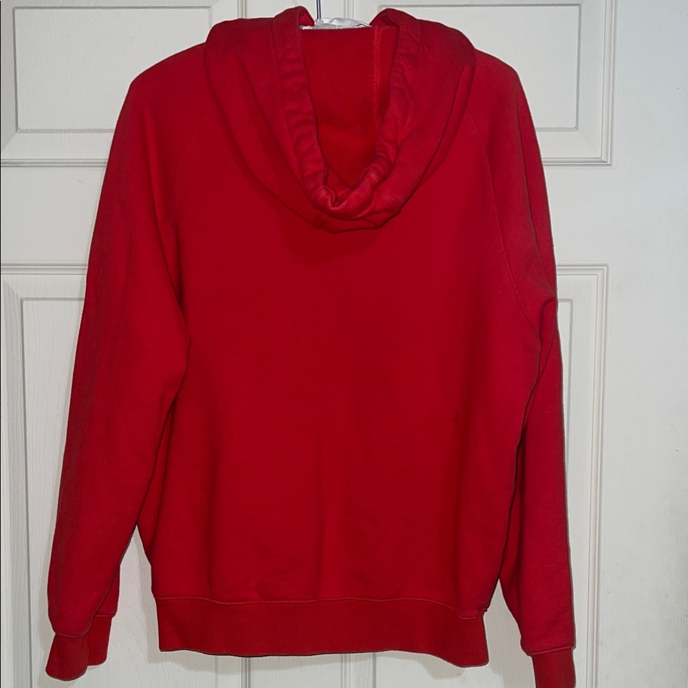 Adidas Bold Red and White Hoodie man/women oversized S - Picture 3 of 4